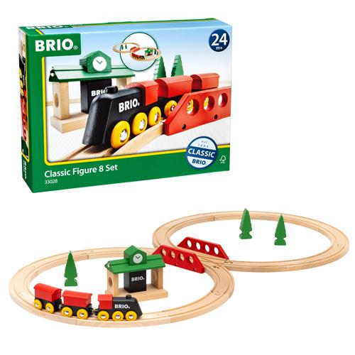 BRIO BRIO® Classic 33028 - Classic Figure 8 Togsæt One Size  Hvid  One Size  unisex