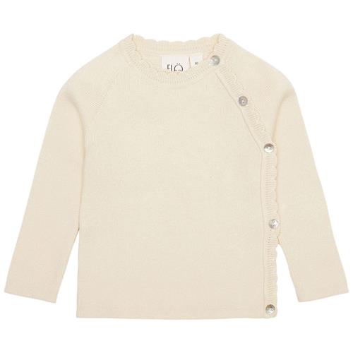 Flöss Kaya Strikket Trøje Soft White 86 cm  Creme  86 cm  unisex