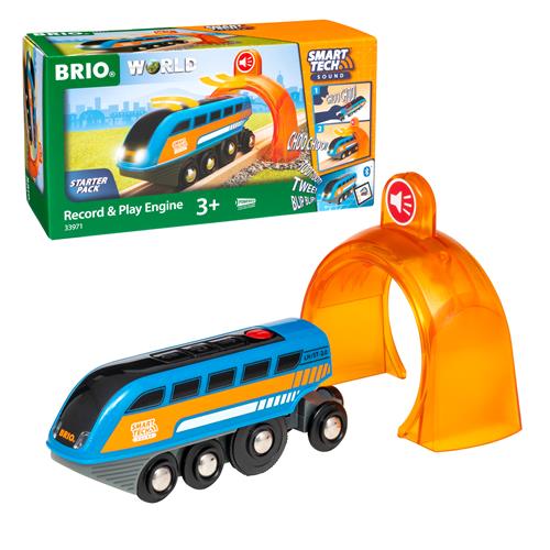 BRIO Optag Og Afspil Motor Smart Tech Multicolor  Multicolor One Size  Blå  One Size 3 Y+ unisex