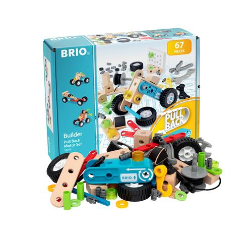 BRIO Byggemandens Træk Tilbage-motorsæt Multicolor  Multicolor One Size  Blå  One Size 3+ Years unisex