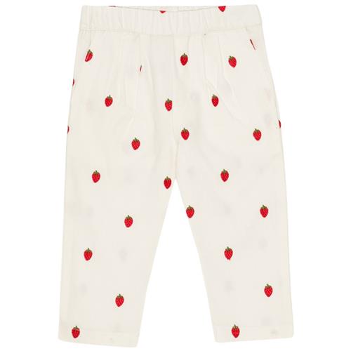 Flöss Cora Bukser White Denim Berry 104cm  Hvid  104 cm  kvinde
