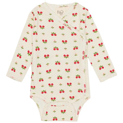 Flöss Sofia Baby Body Soft White Berry 86 cm  Hvid  86 cm  kvinde