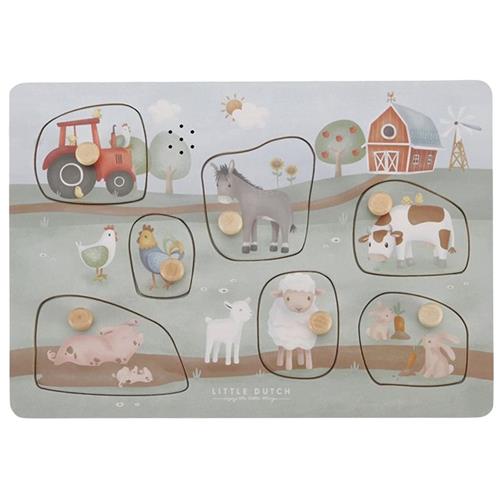Little Dutch Little Farm FSC Puslespil Med Lyd 1-2 Y      unisex
