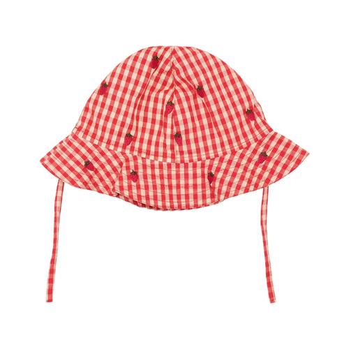 Flöss Molly Solhat Berry Gingham 6-8 Y  Rød  6-8 år  kvinde
