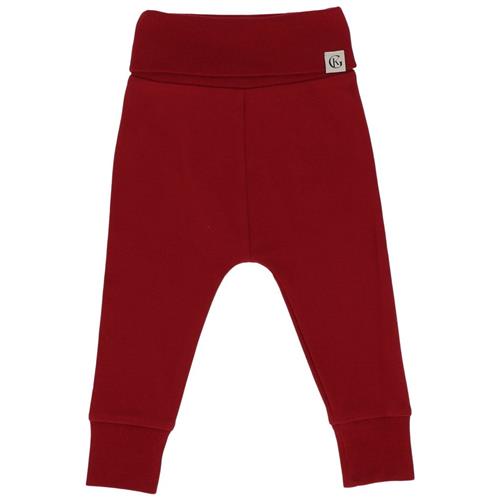 Gullkorn Design Isa Baby Bukser Deep Red 80 cm  Rød  80 cm  kvinde