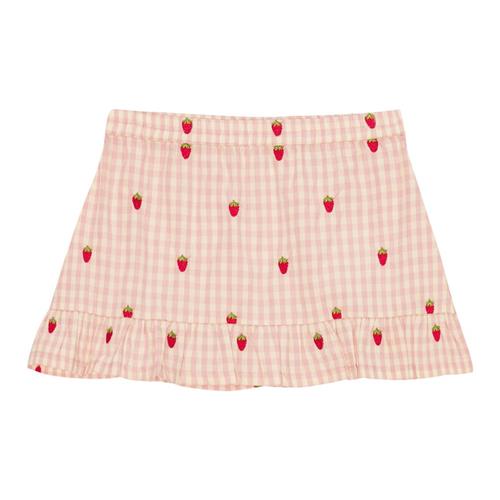 Flöss Dolly Nederdel Pink Berry Gingham 116 cm  Lyserød  116 cm  kvinde