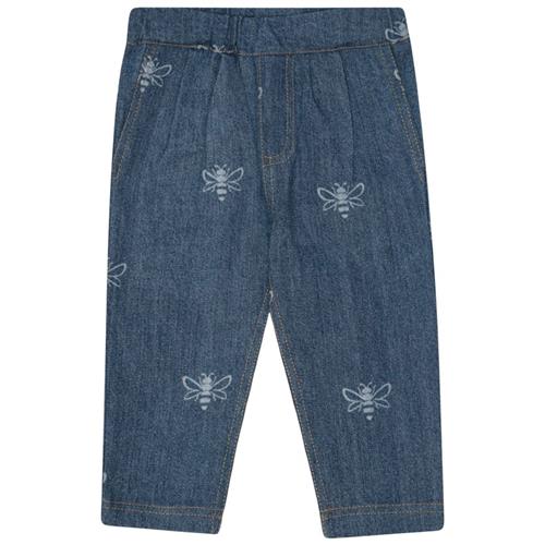 Flöss William Bukser Blue Denim Bee 86 cm  Blå  86 cm  mand