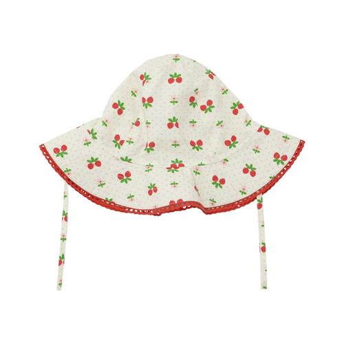 Flöss Sofia Sunhat Soft White Berry 3-9 months  Hvid  3-9 måneder  kvinde