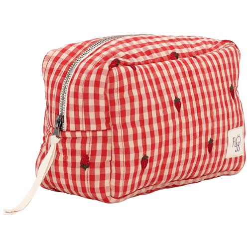 Flöss Molly Lille Toilettaske Berry Gingham One Size      kvinde