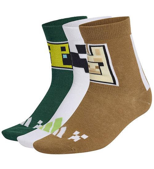 adidas Performance Strømper - 3-pak - Minecraft - Carbon/Brown D