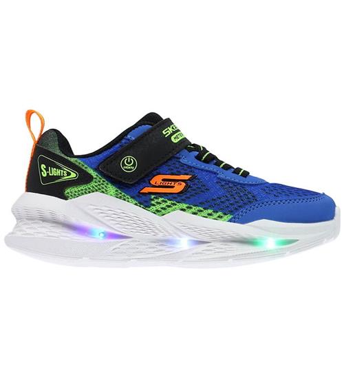 Skechers Sko m. Lys - Meteor Lights - Blue/ Black