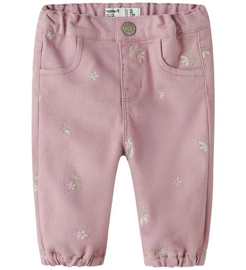 Name It Jeans - Denim - NbfRose - Dawn Pink/Flower Emb