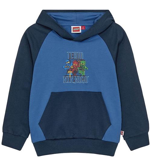 LEGOÂ® Ninjago Hættetrøje - LwSian 109 - Blå/Navy m. Print
