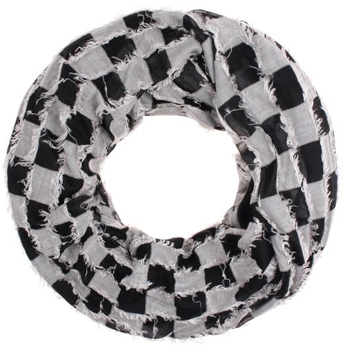 MO Rørformet tørklæde  sort / hvid