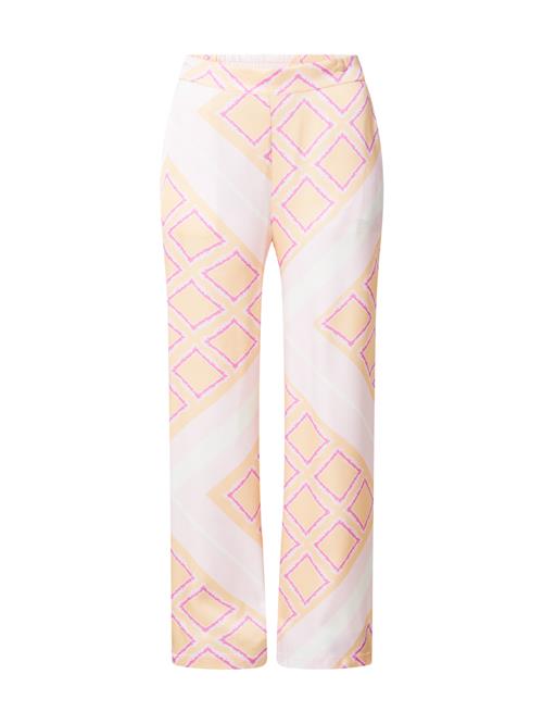 Coster Copenhagen Bukser 'SILLE'  creme / lyseorange / fuchsia / pastelpink