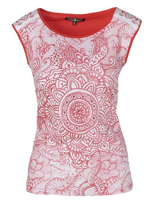 KOROSHI Shirts  koral / offwhite