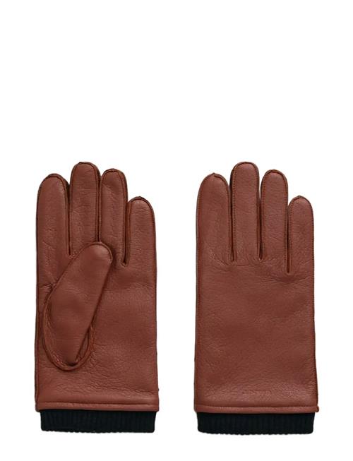 GANT | Cashmere Lined Leather Gloves | L