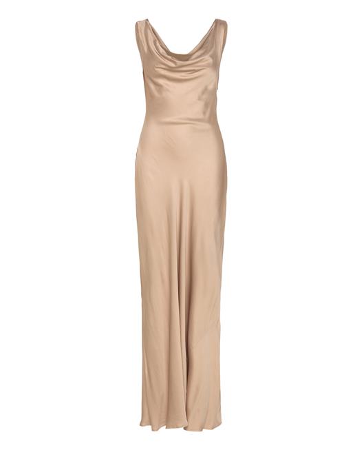 Malina | Leah Cowl Satin Maxi Dress | XS