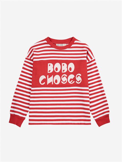 Bobo Choses Bobo Choses Stripes Langærmet T-shirt Red  Red 4-5 Years  Rød  4-5 år  mand
