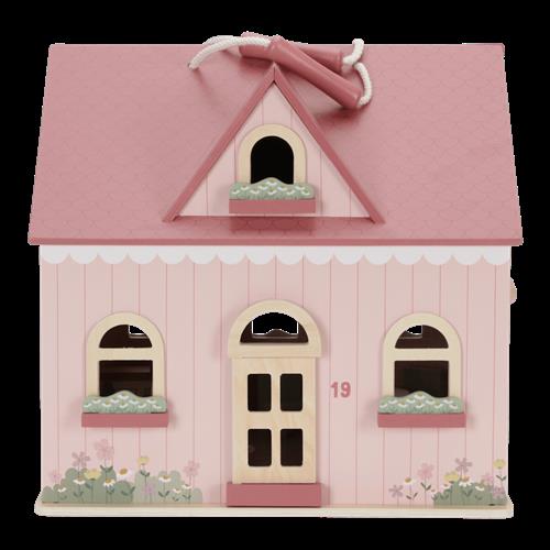 Little Dutch Dukkehus I Træ Pink  Pink-OS Wood Lyserød  One Size 3+ Years kvinde