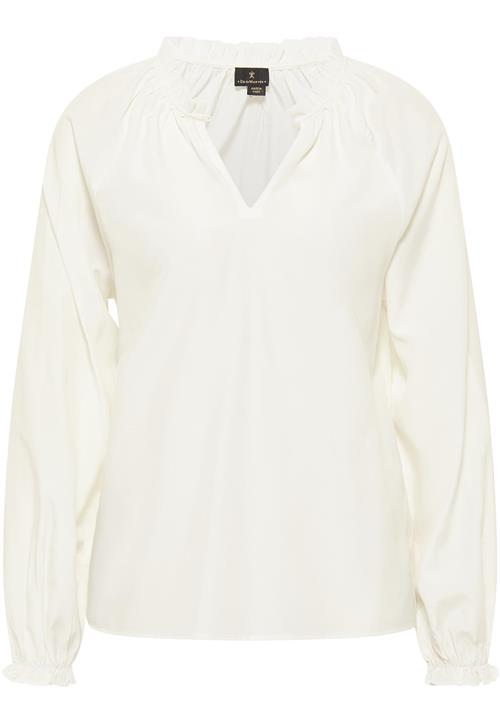 DreiMaster Klassik Bluse  naturhvid