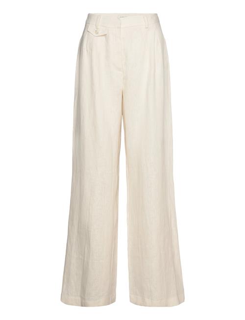 Malina | Mya Double Pleat Wide Linen Pants | S