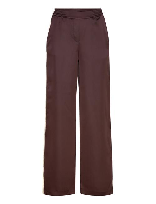 Mango | Satin Trousers With Contrasting Stripe | S
