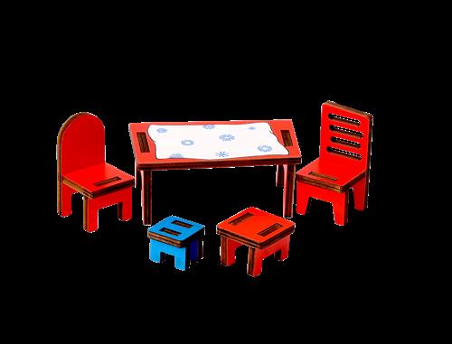 Micki Pippi Dukkehusmøbler Køkken Red  Red-Onesize    One Size  unisex