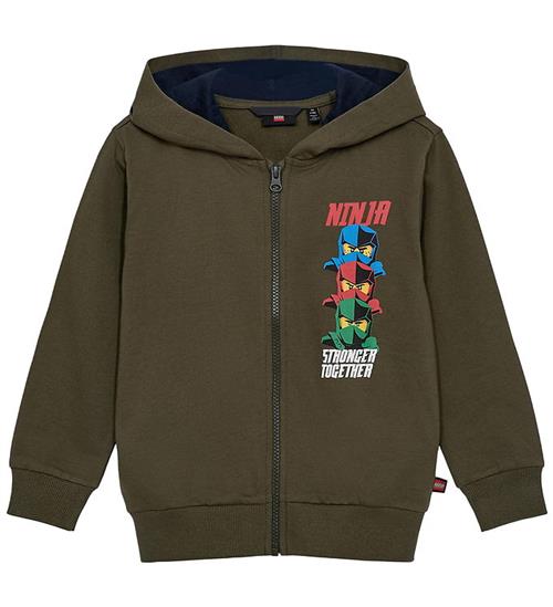 LEGOÂ® Ninjago Cardigan - LWSaku 700 - Armygrøn