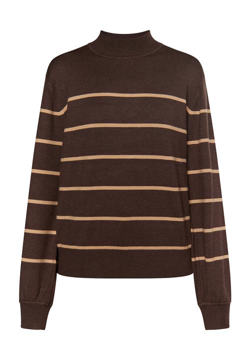 DreiMaster Klassik Pullover  mørkebrun / orange