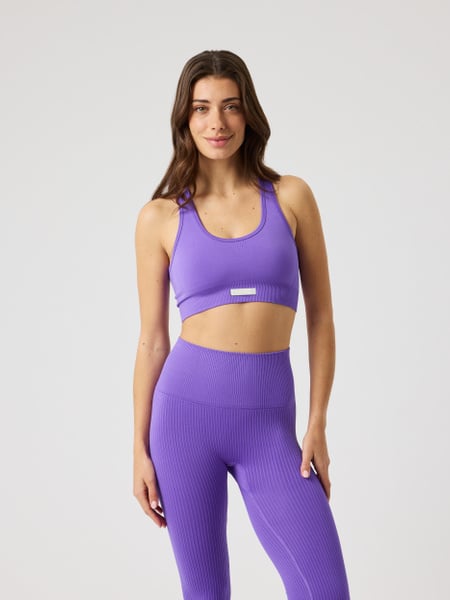 Björn Borg Studio Seamless Low Sports Bra Lilla, M