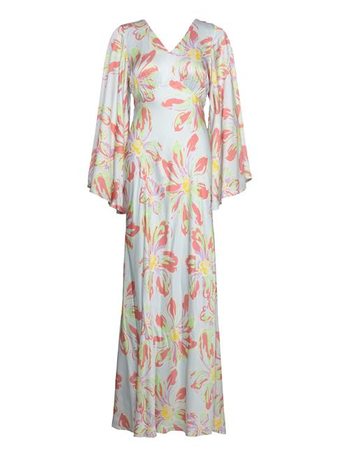 Malina | Simone Tie-Back Satin Maxi Dress | M