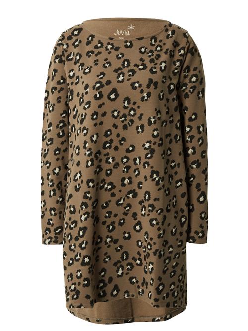 Juvia Kjole  ecru / oliven / sort