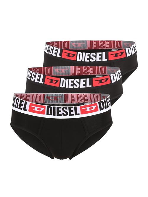 DIESEL Slip  rød / sort / hvid