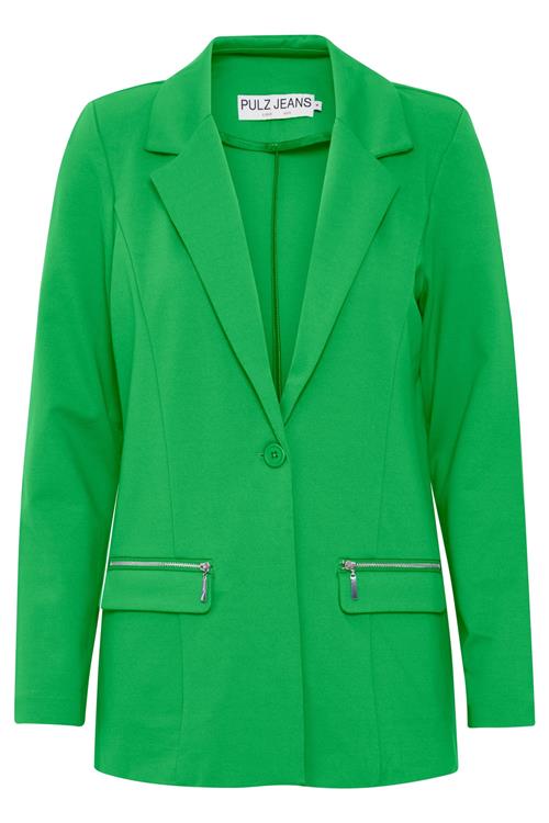 PULZ Jeans Blazer 'Kira'  græsgrøn