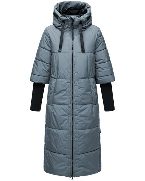 NAVAHOO Vinterfrakke 'Ciao Miau XIV'  blå / sort