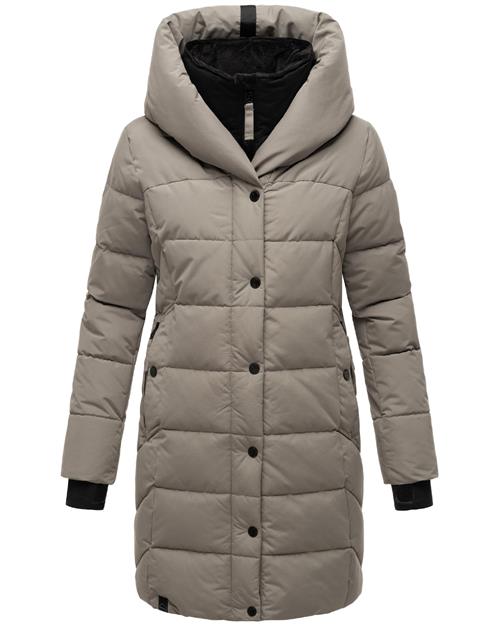 NAVAHOO Vinterfrakke 'Knutschilein'  grå / sort