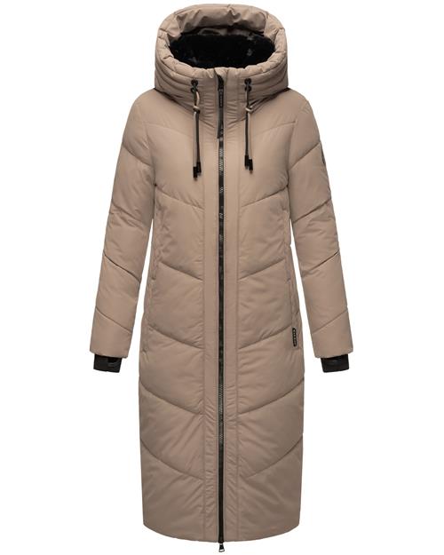 MARIKOO Vinterfrakke 'Nadaree XVI'  lysebrun / sort