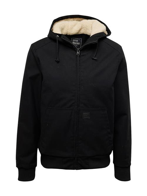 Vintage Industries Vinterjakke 'Datton'  sort / offwhite
