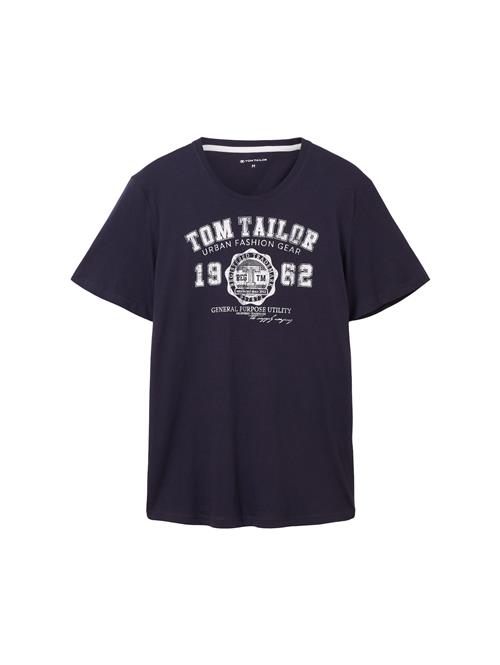 TOM TAILOR Bluser & t-shirts  mørkeblå / hvid