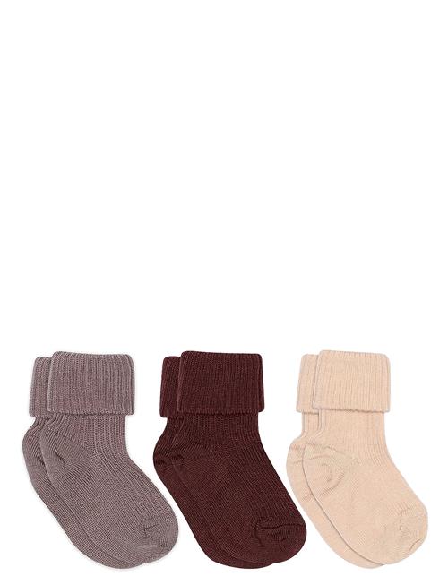 mp Denmark | Wool Rib Baby Socks - 3-Pack | 22/24