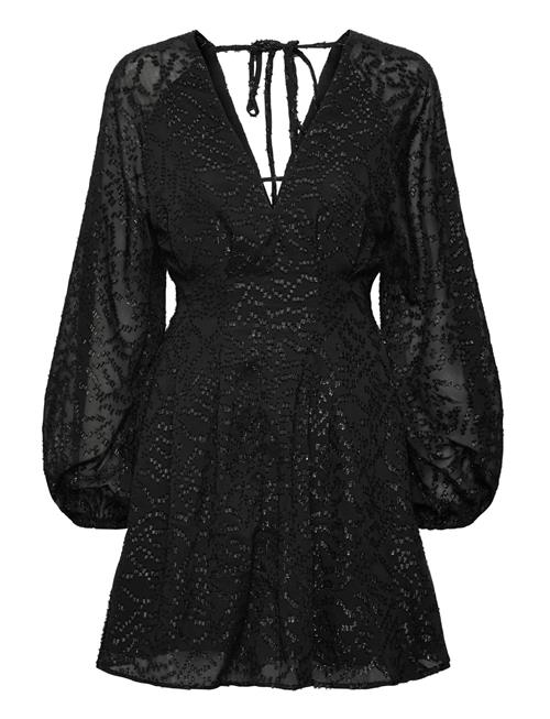 Bubbleroom | 3D Sparkling Raglan Sleeve Short Dress | XS