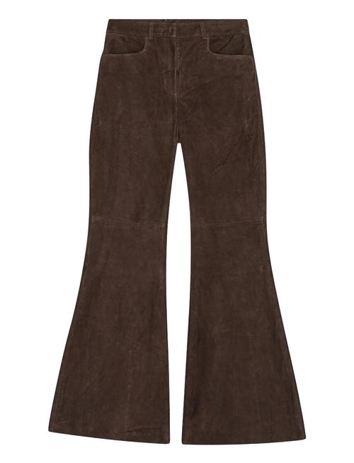 REMAIN Birger Christensen | Flared Suede Pants | 38
