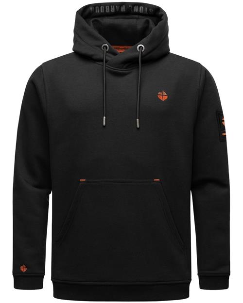 STONE HARBOUR Sweatshirt 'Bodo Shain'  mørkeorange / sort