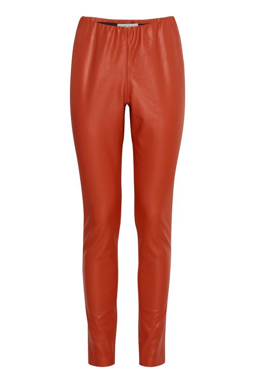 ICHI Leggings 'Comano Le2'  brandrød