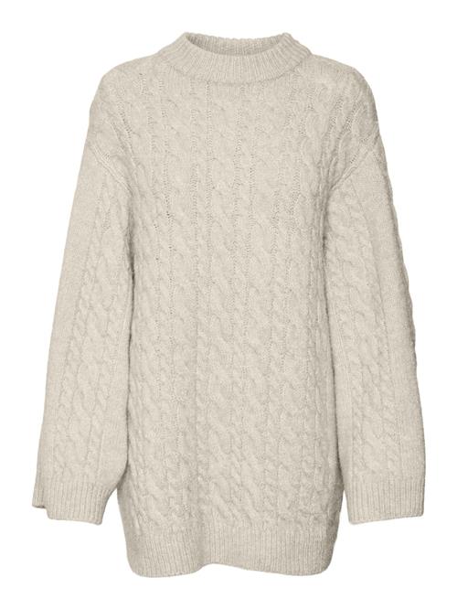 VERO MODA Pullover 'Cobalt'  ecru / beige-meleret