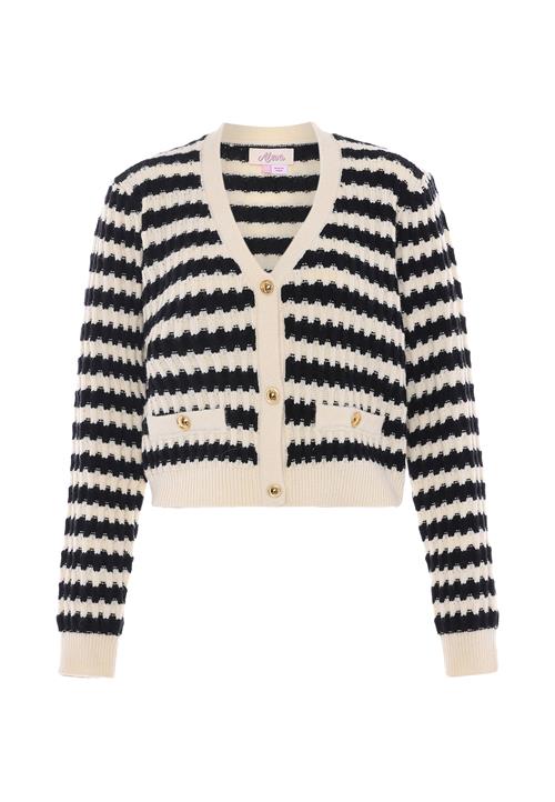 aleva Cardigan  navy / uldhvid