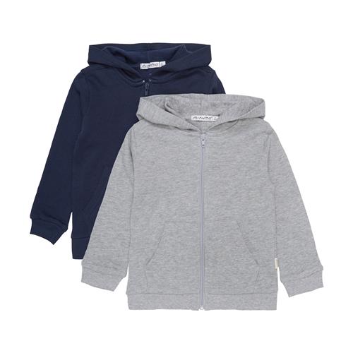 MINYMO Sweatjakke  navy / grå-meleret