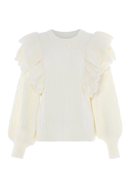 aleva Pullover  uldhvid