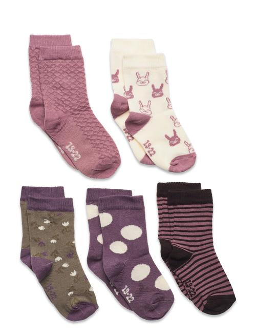 Minymo | Socks W. Pattern (5-Pack) | 23\26